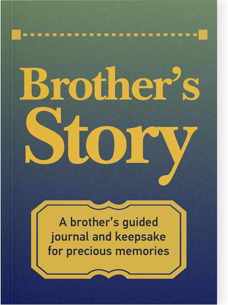 Coco & Lan Brother's Story Journal: A Meaningful Keepsake for Brother to Share His Life Journey and Memories, Book Includes 250+ Prompt Questions, Sentimental Gifts Idea for Father's Day, Birthday, Christmas - Image 1